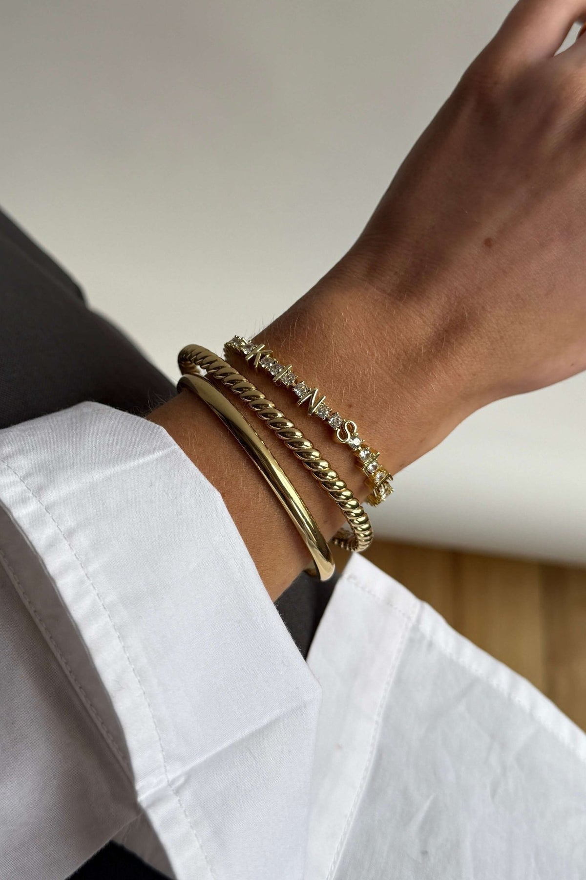 ZEYA - Tennis Bracelet With Letters