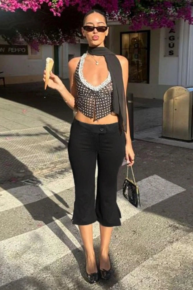 ZEYA - Venice Black Capris Pants