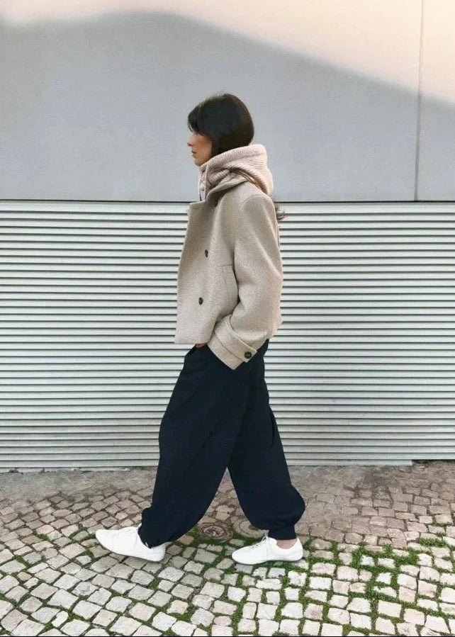 Alice Stand Collar Jacket with Pockets