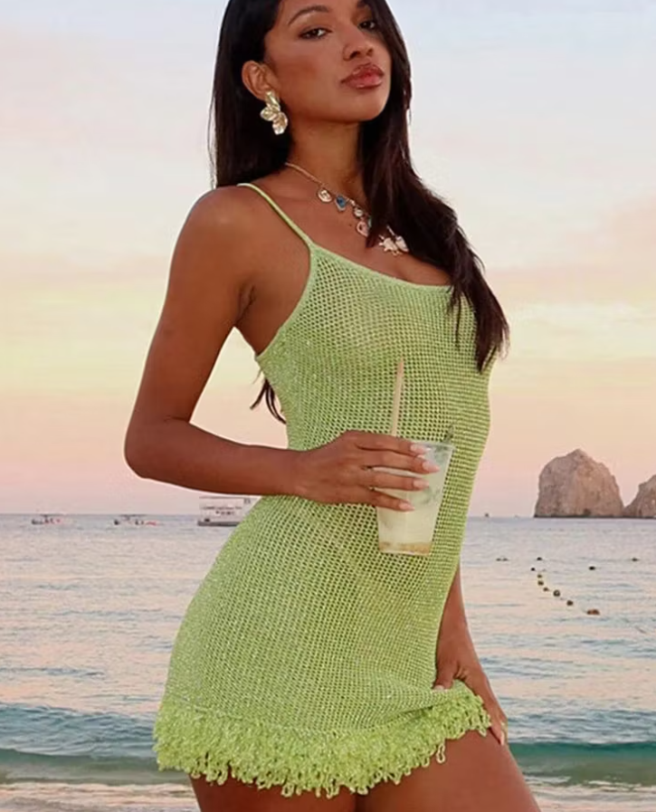 Candice Mesh Knit Bodycon Dress