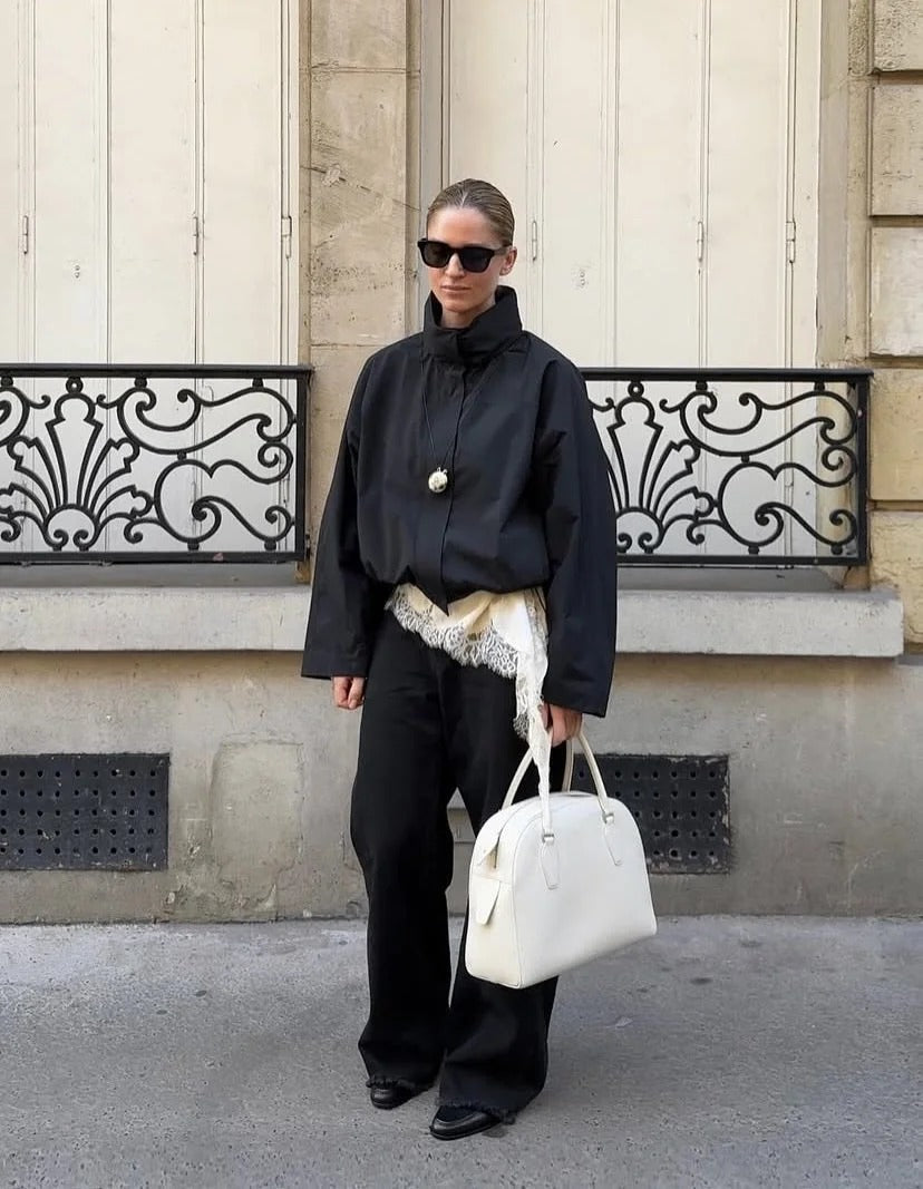 Fiona Funnel Neck Windbreaker Jacket