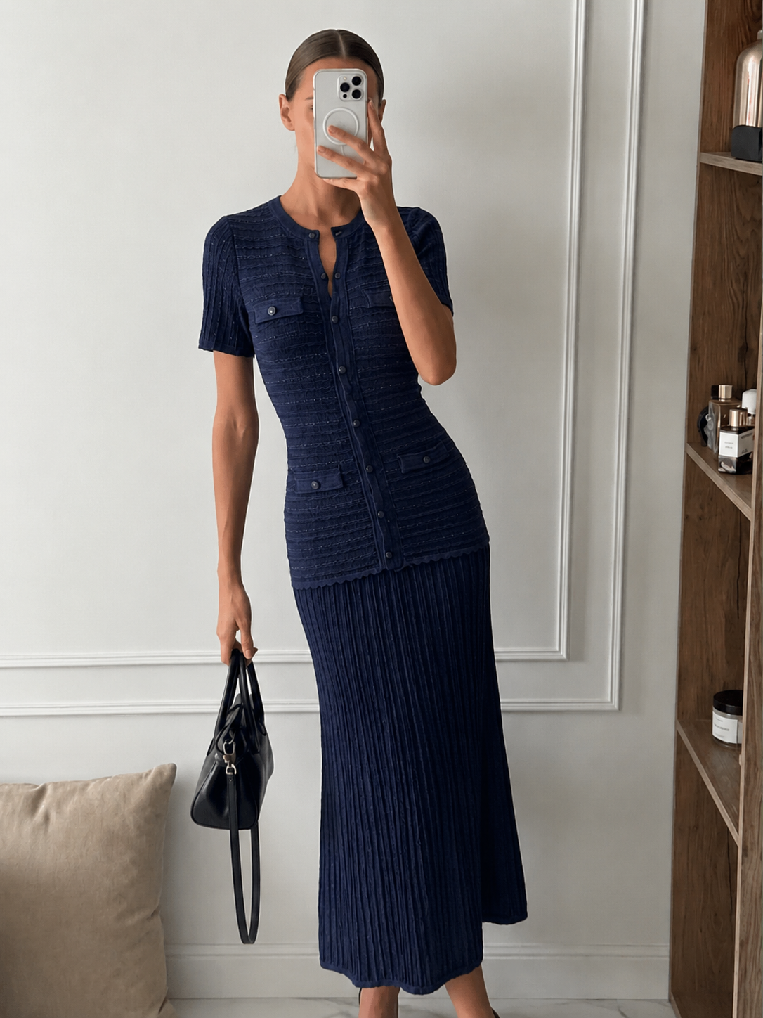 Sadie Ribbed Knit Maxi Dress