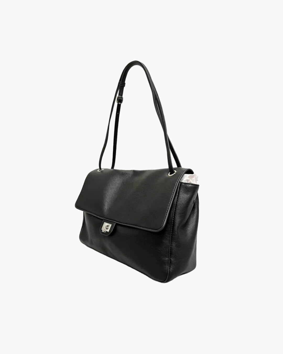 Ava Maxi Flap Leather Shoulder Bag