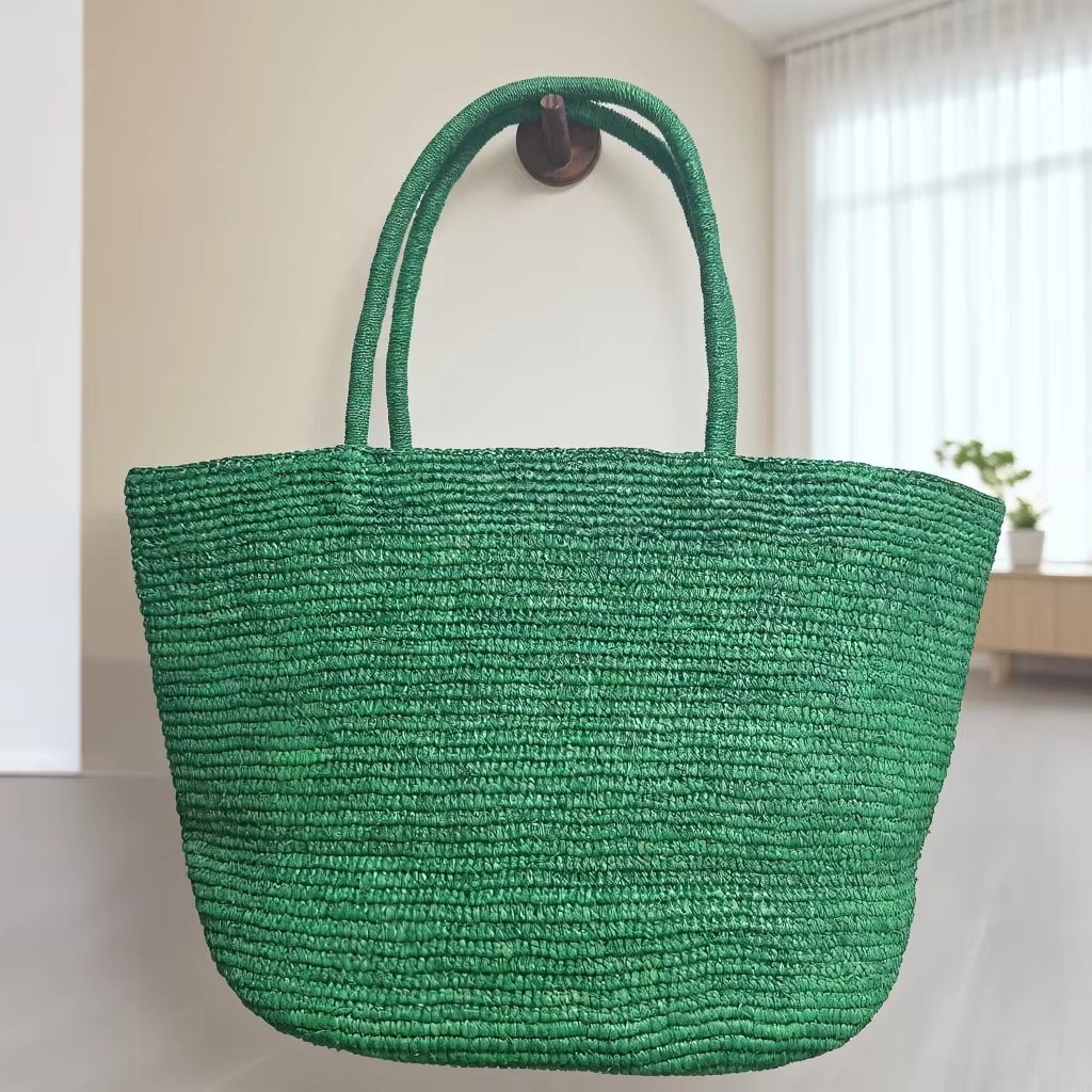 Vivienne Handwoven Rattan Tote