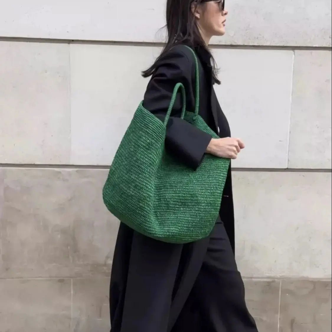 Vivienne Handwoven Rattan Tote