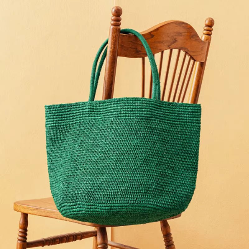 Vivienne Handwoven Rattan Tote