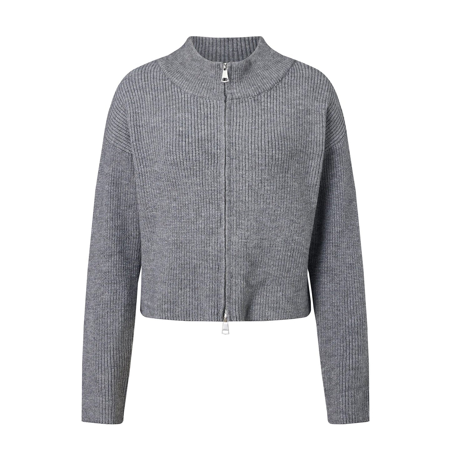 Amy Double Zip Knit Cardigan