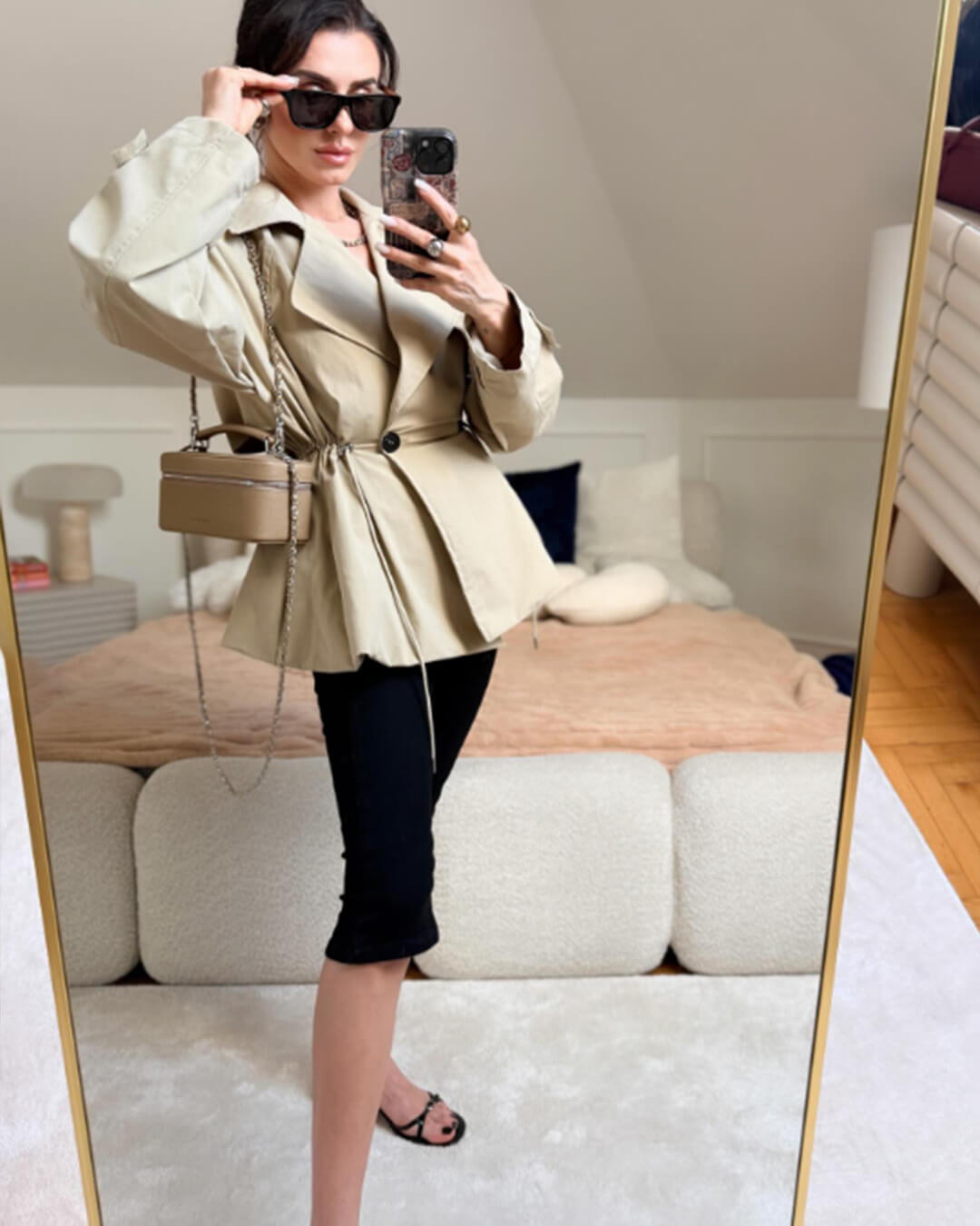 Ellen Lapel Collar Trench Coat