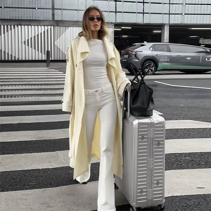 Lucy Long Belted Trench Coat