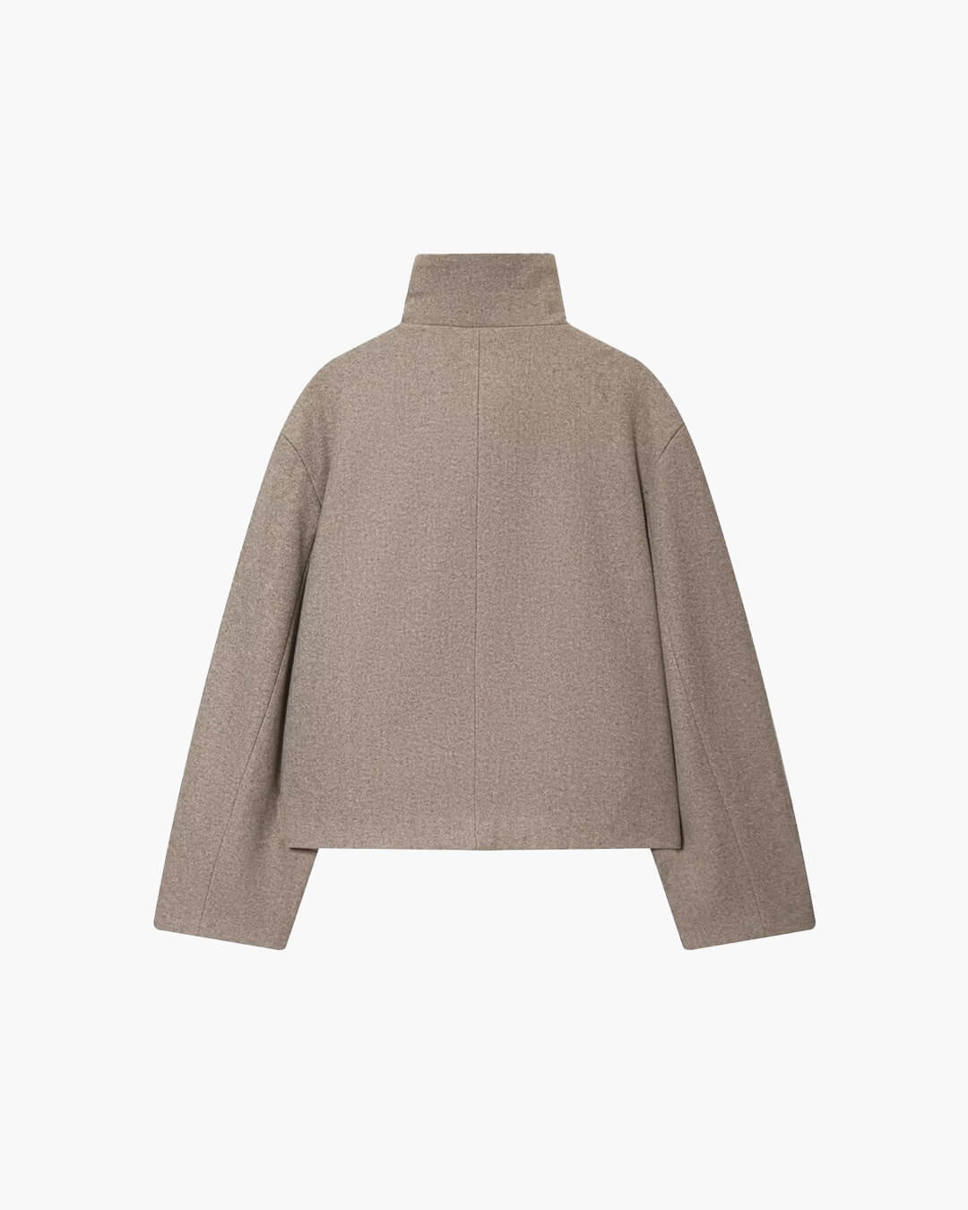 Monica Rose Buckle Stand Collar Coat