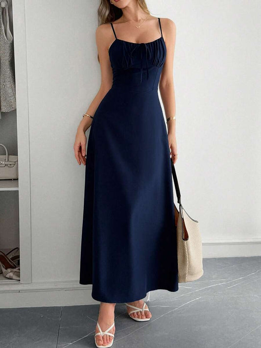 Aleana Ruched Waist Maxi Dress