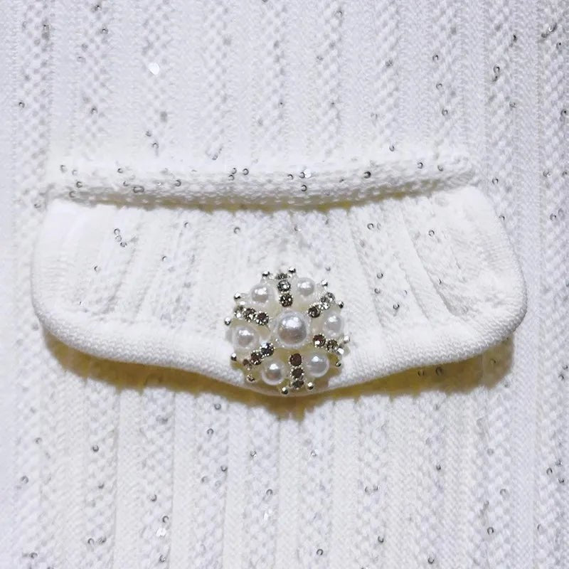 Vianne Sequined Knit Mini Dress