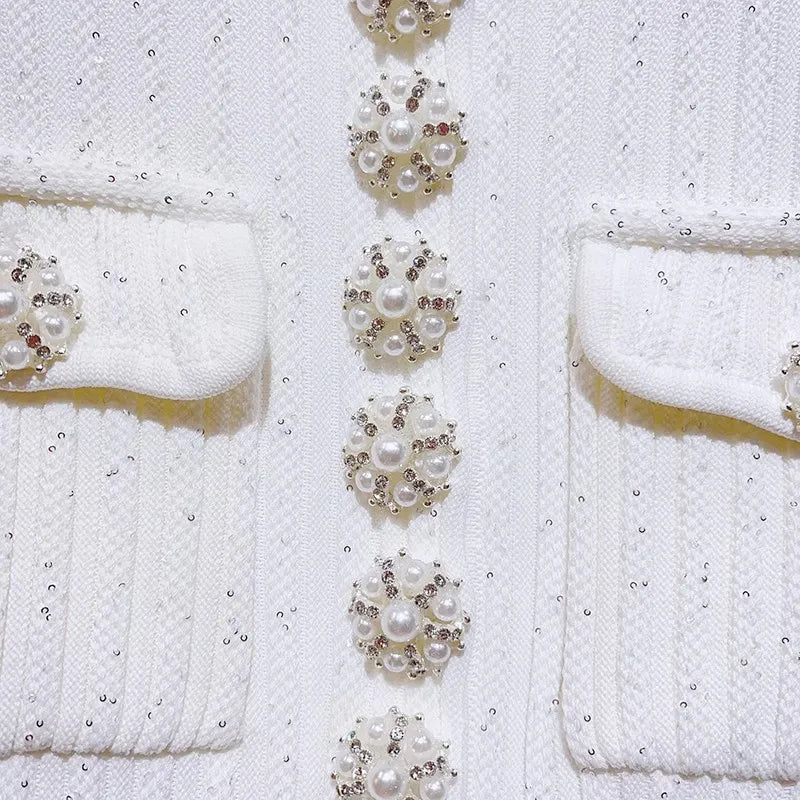 Vianne Sequined Knit Mini Dress