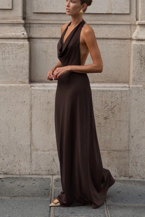 Margot Halter Backless Maxi Dress