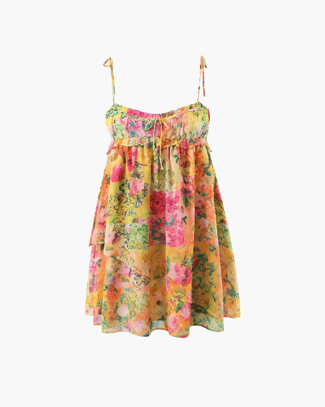 Hermione Multicolor Floral Mini Dress