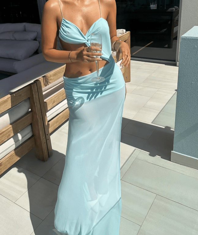 Bethany Twist Cut Out Maxi Dress