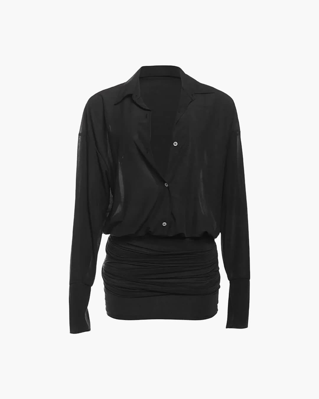 Maya Long Sleeve Shirt Dress