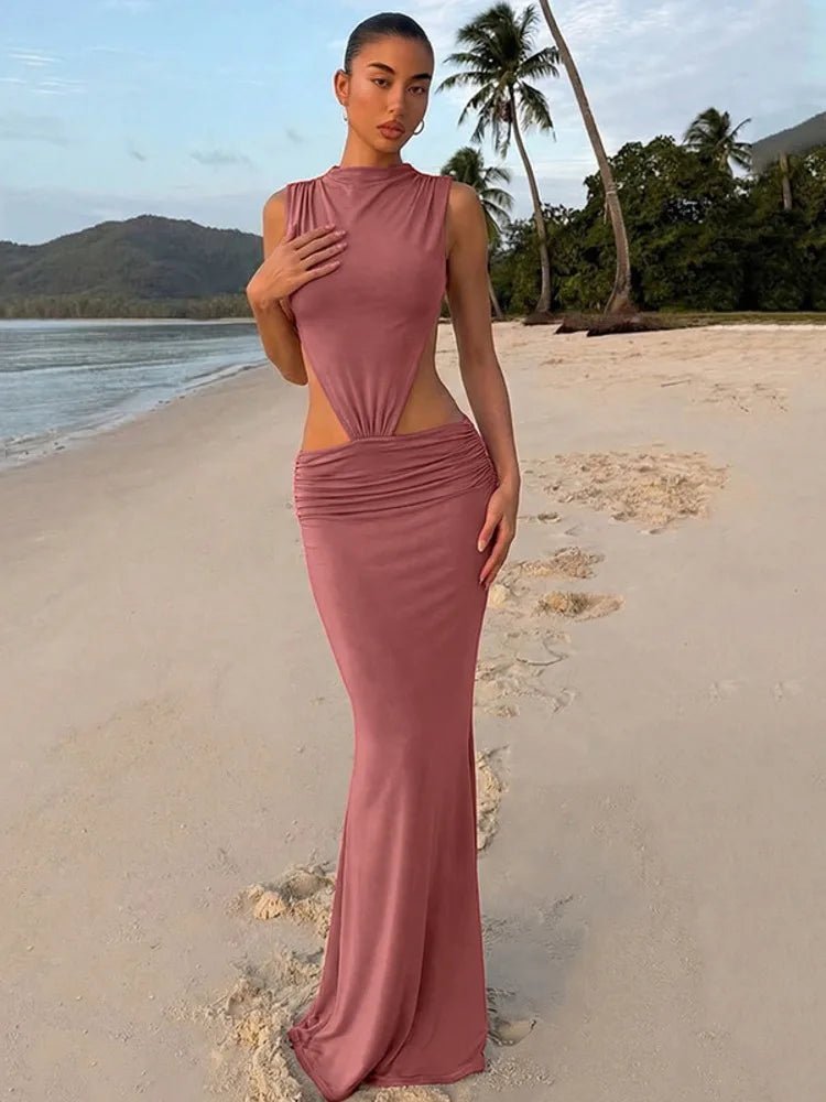 Raven Cutout Backless Maxi Dress