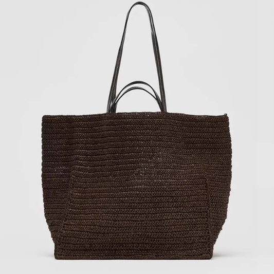 Margot Woven Straw Tote