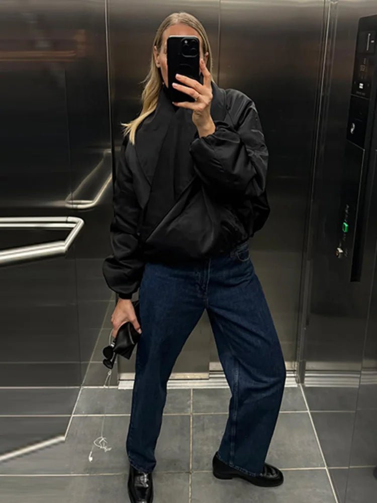 Kelly Oversized Bomber Jacket