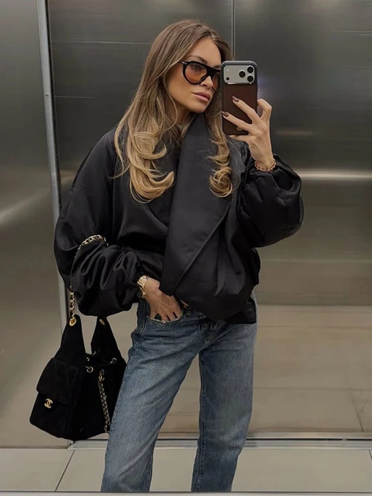 Kelly Oversized Bomber Jacket