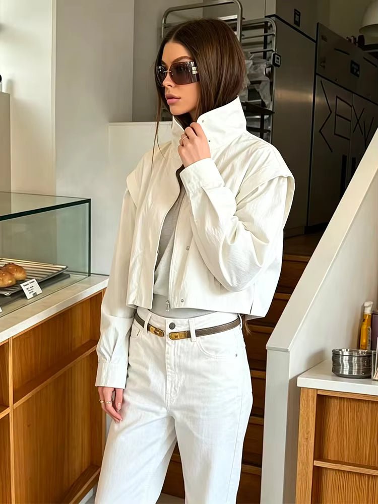 Natalie Cropped Windbreaker Jacket