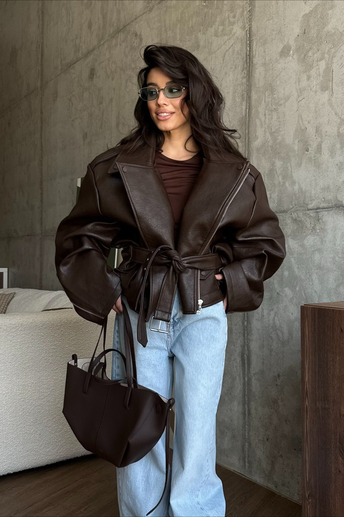 Stellina Vegan Leather Jacket