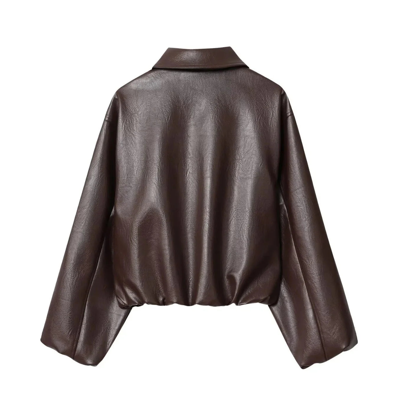 Sienna Faux Leather Bomber Jacket