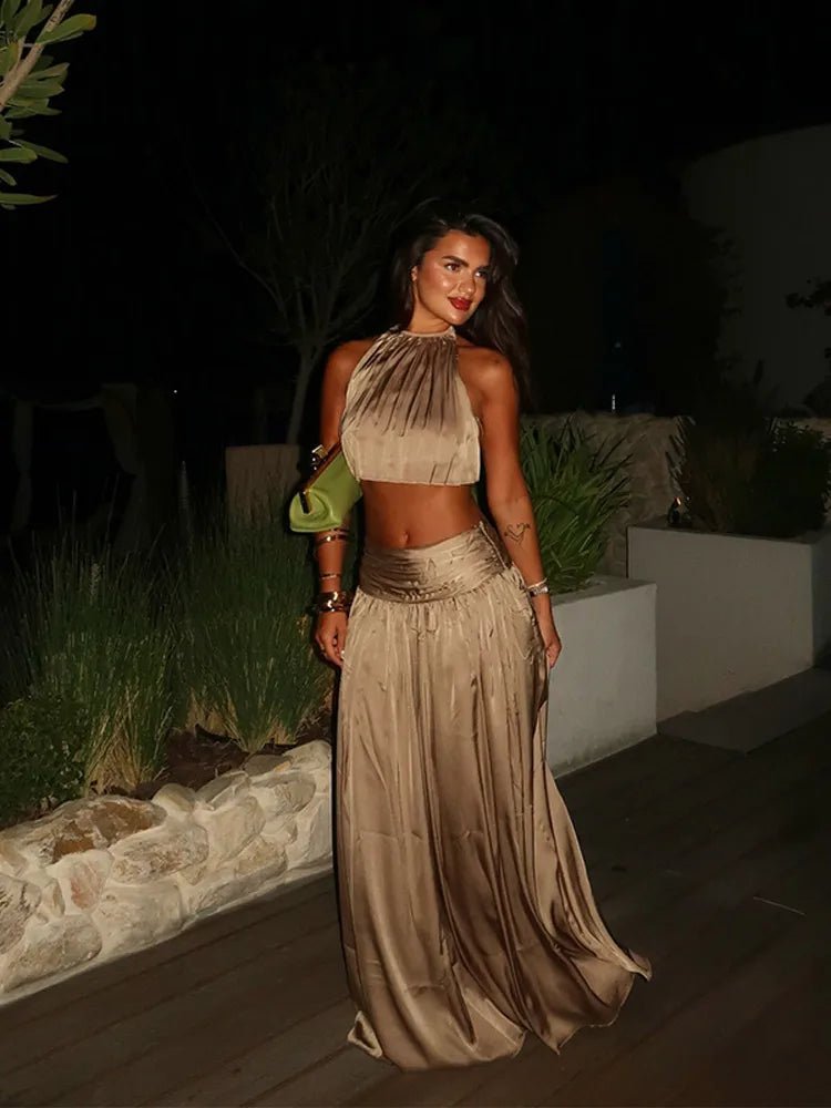 Briar Halter Backless Two-Piece Set