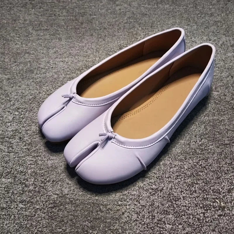Miranda Split-Toe Leather Mules