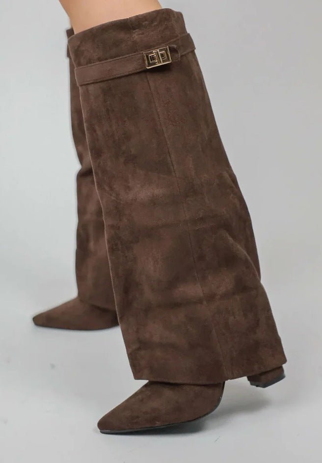 Jasmin Leather Lace-Up Boots