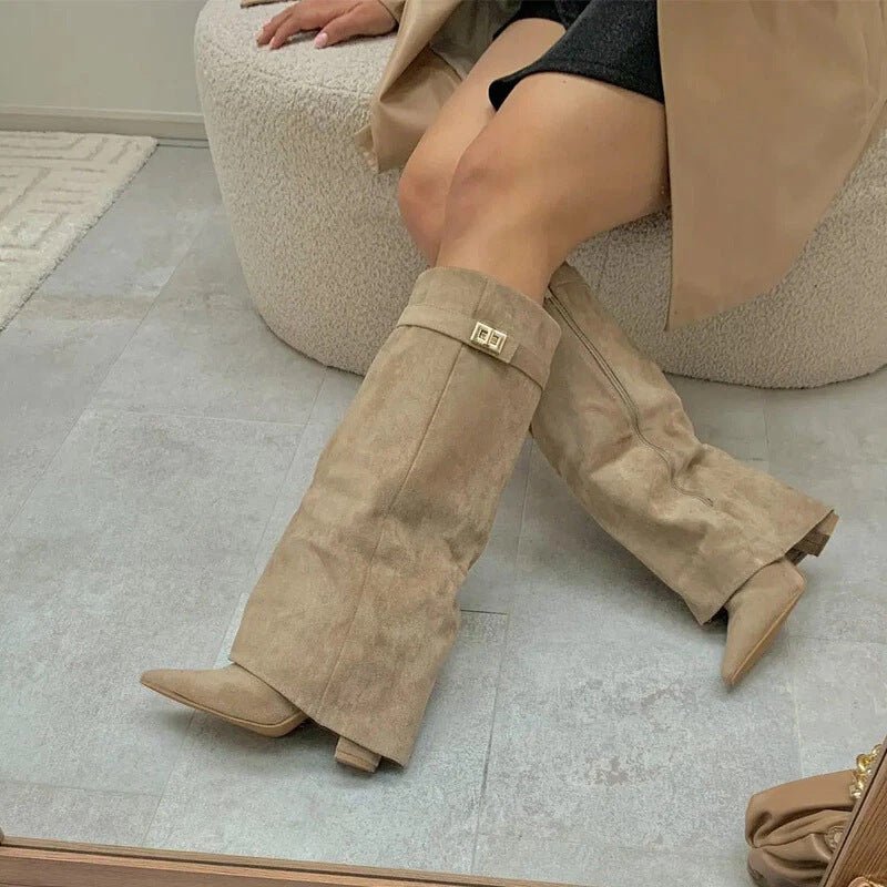 Jasmin Leather Lace-Up Boots