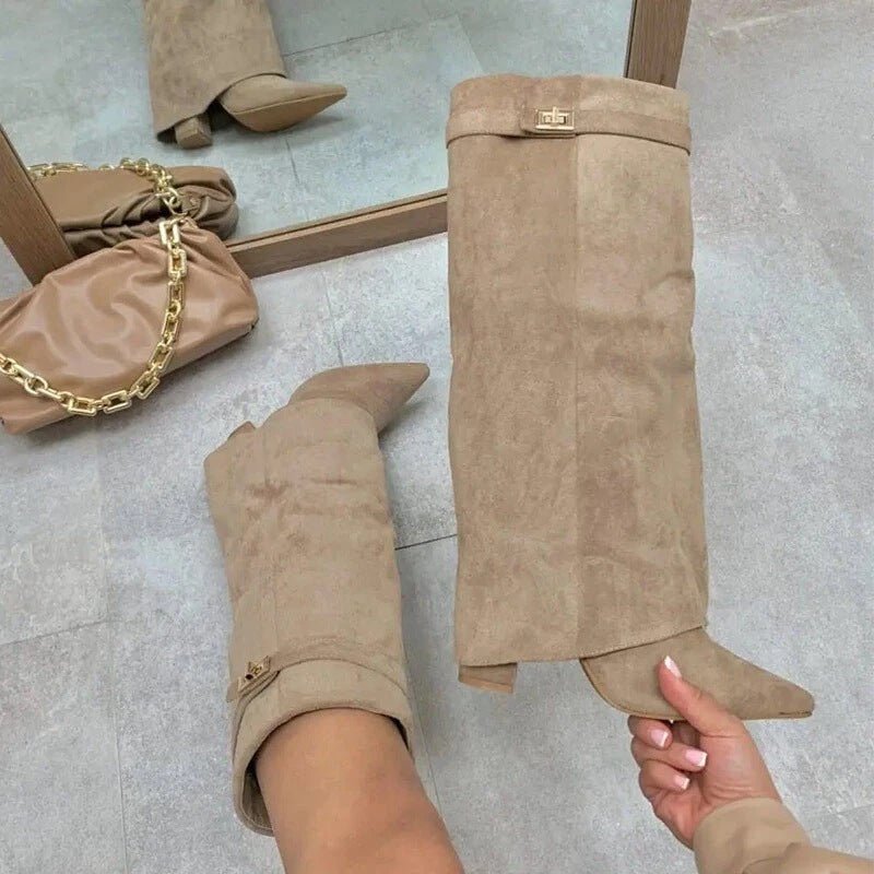 Jasmin Leather Lace-Up Boots
