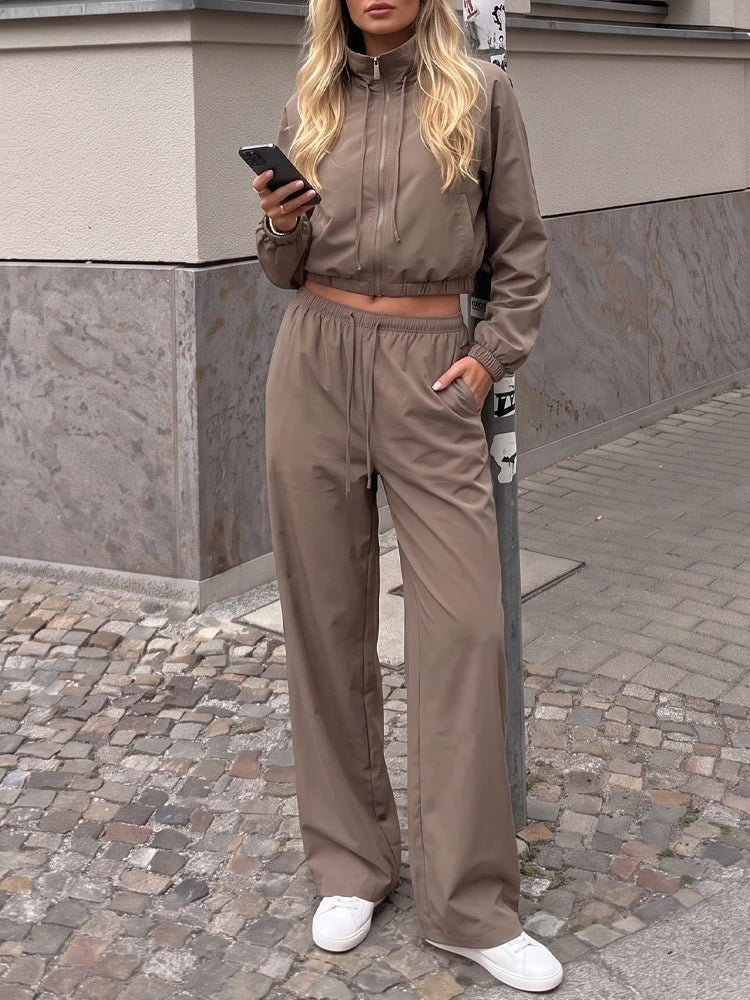 Angela Tailored Blazer & Wide Leg Trouser Set