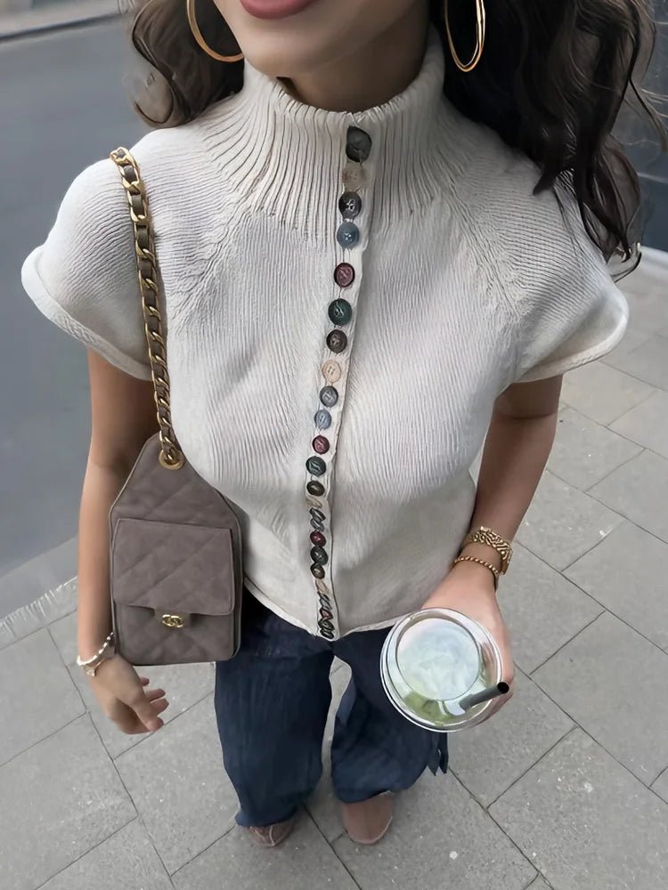 Natalie Ribbed Knit Cardigan