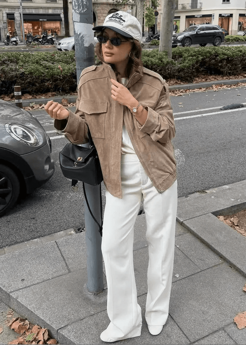 ZEYA - Alexandra High - Neck suede Jacket