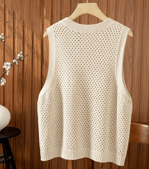 ZEYA - Amaia Hollow Knit Tank Top
