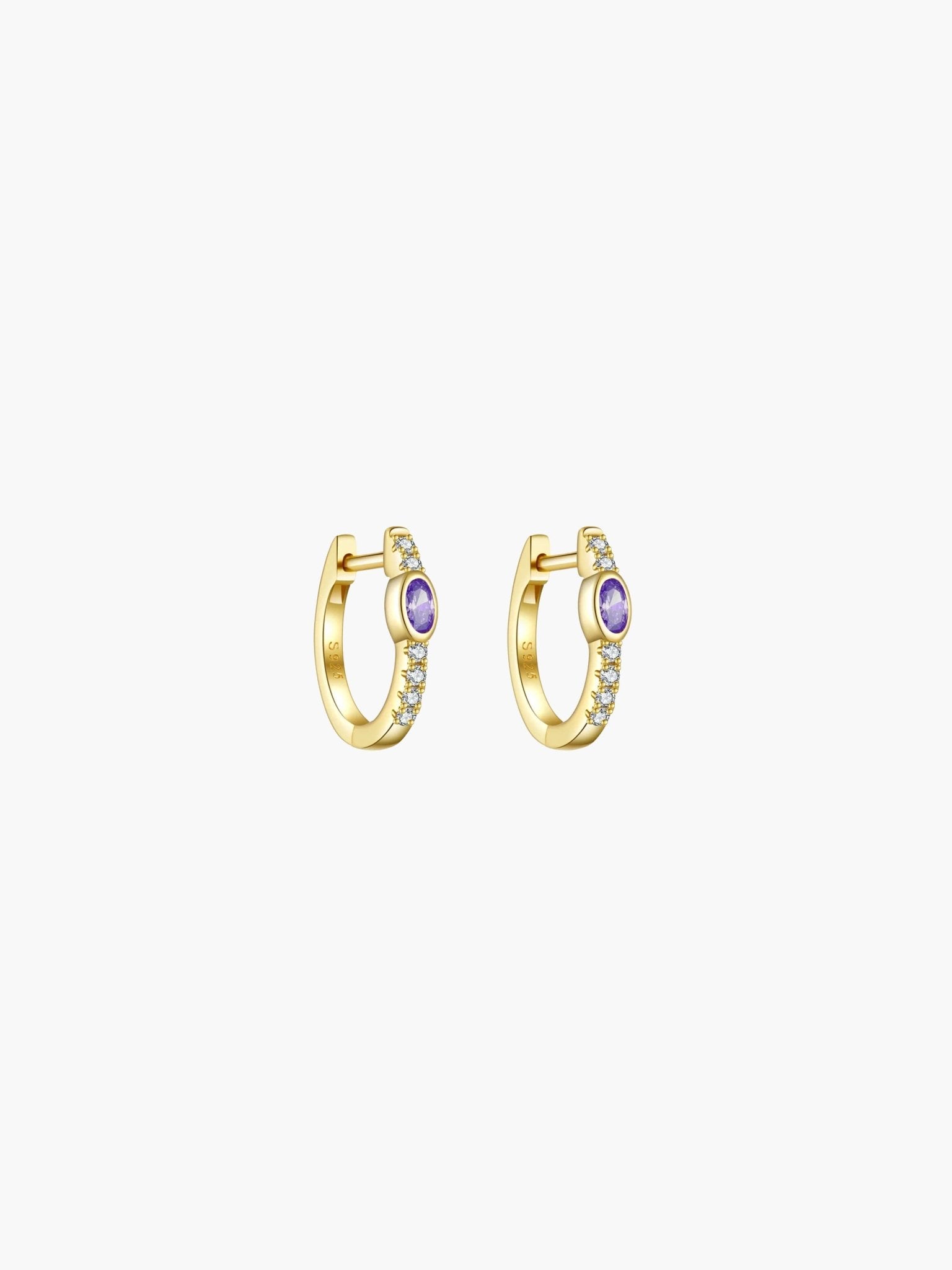 ZEYA - Amber Hoop Earrings
