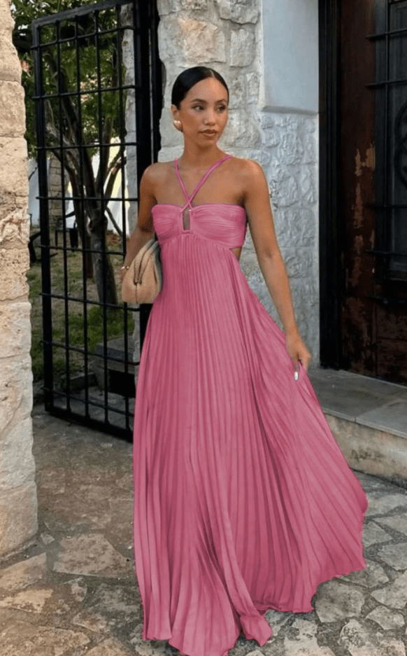 ZEYA - Anne Crinkle Chiffon Maxi Dress