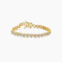 Arabella Heart-Cut Zirconia Tennis Bracelet