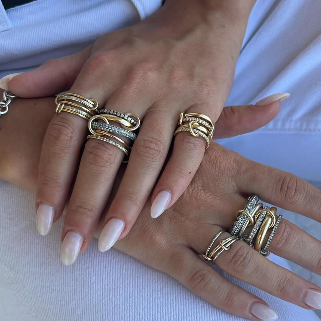 ZEYA - Aurélie Radiant Zirconia Five - Stacked Ring
