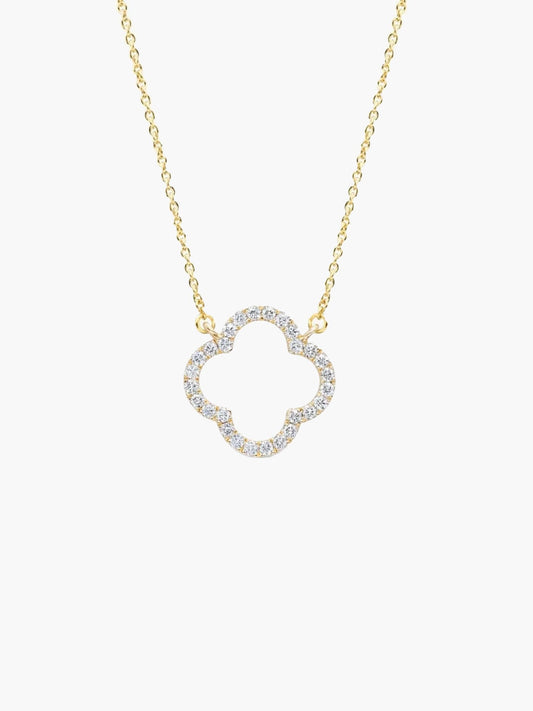 ZEYA - Aurora Clover Zirconia Necklace