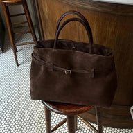 Ava Frosted Faux Suede Tote Bag