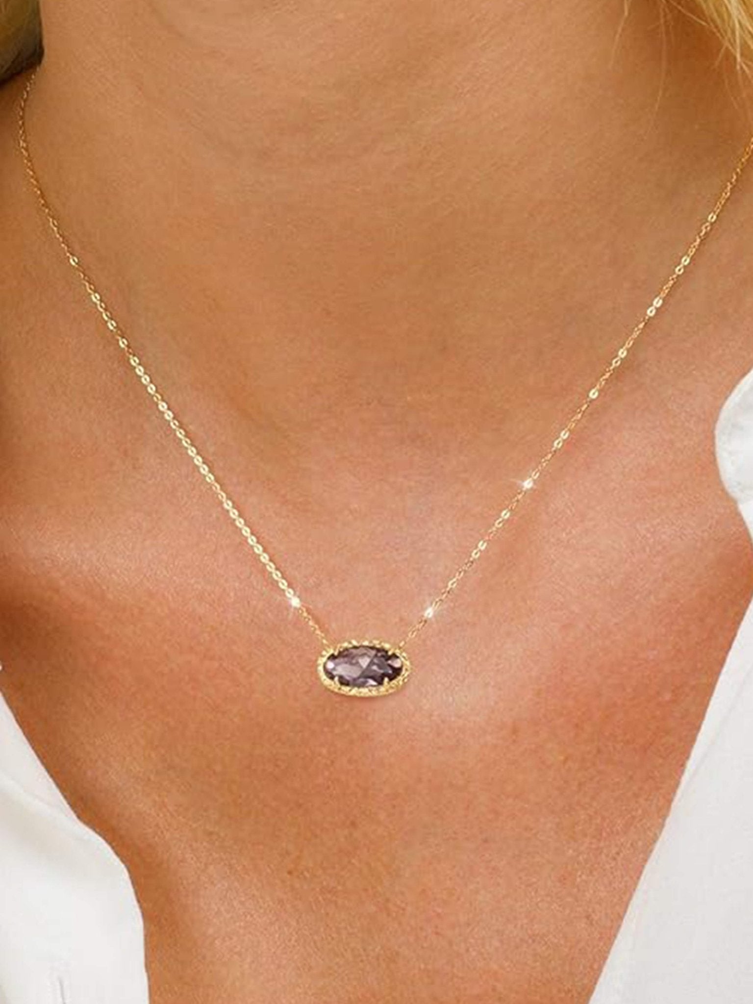 ZEYA - Blythe Natural Stone Necklace
