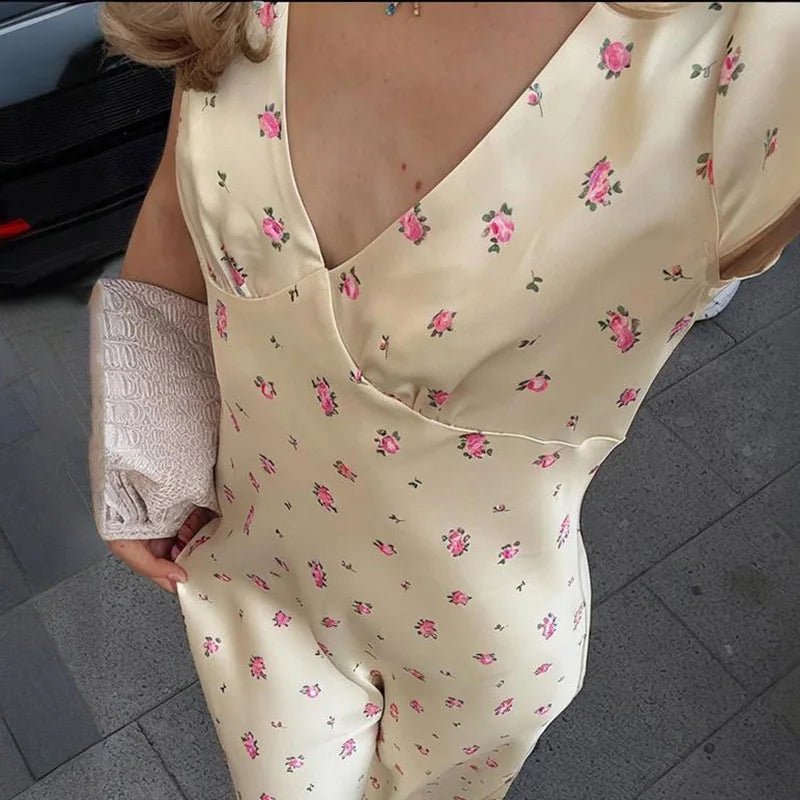 ZEYA - Camila Printed Satin Midi Dress