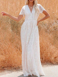 Celestine Bohemian Lace Maxi Dress