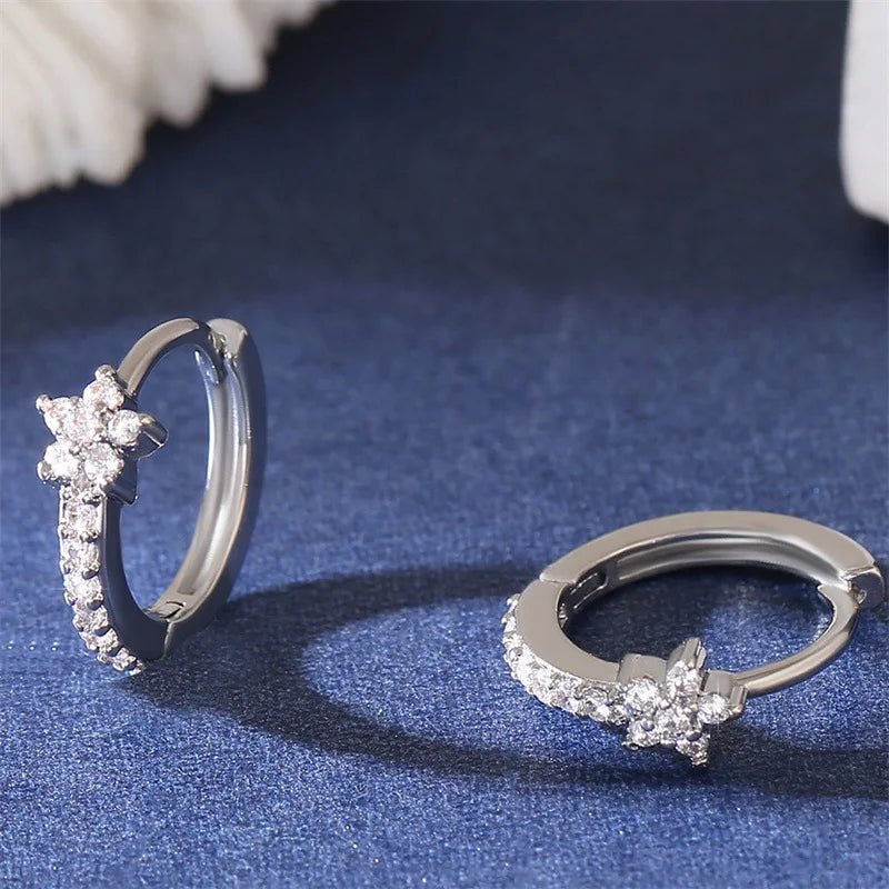 ZEYA - Clara Flower Hoop Piercing