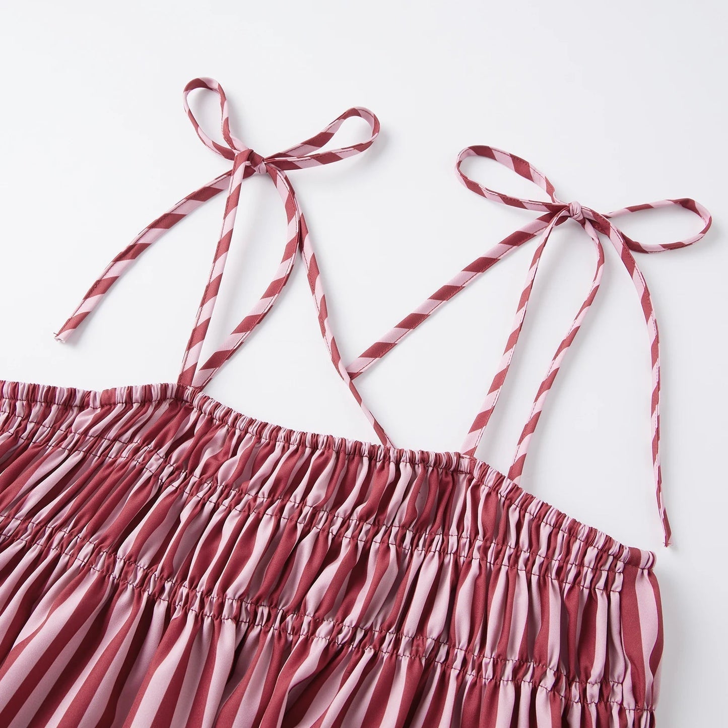 ZEYA - Claudia Striped Silk Pajama Set