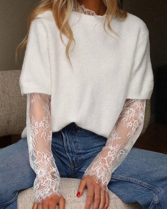 Colbie Lace Sleeves Sweater