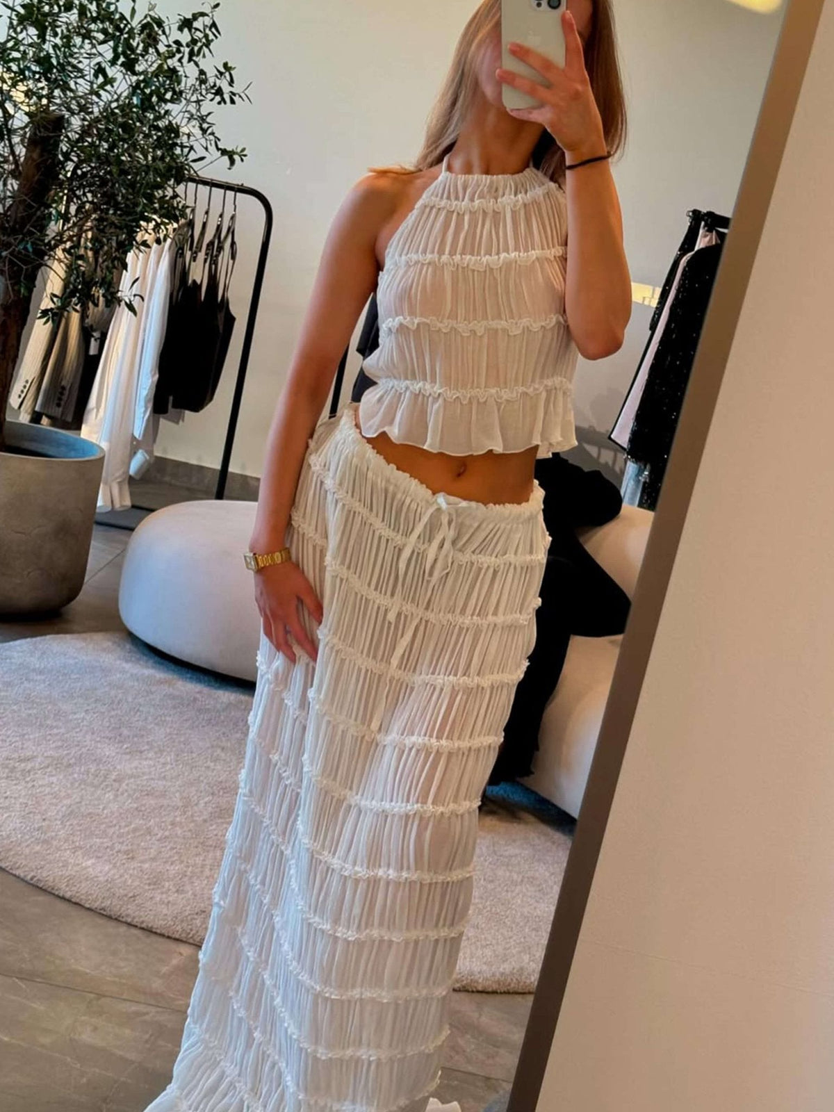 ZEYA - Danica Two - Piece Set with Frill Details